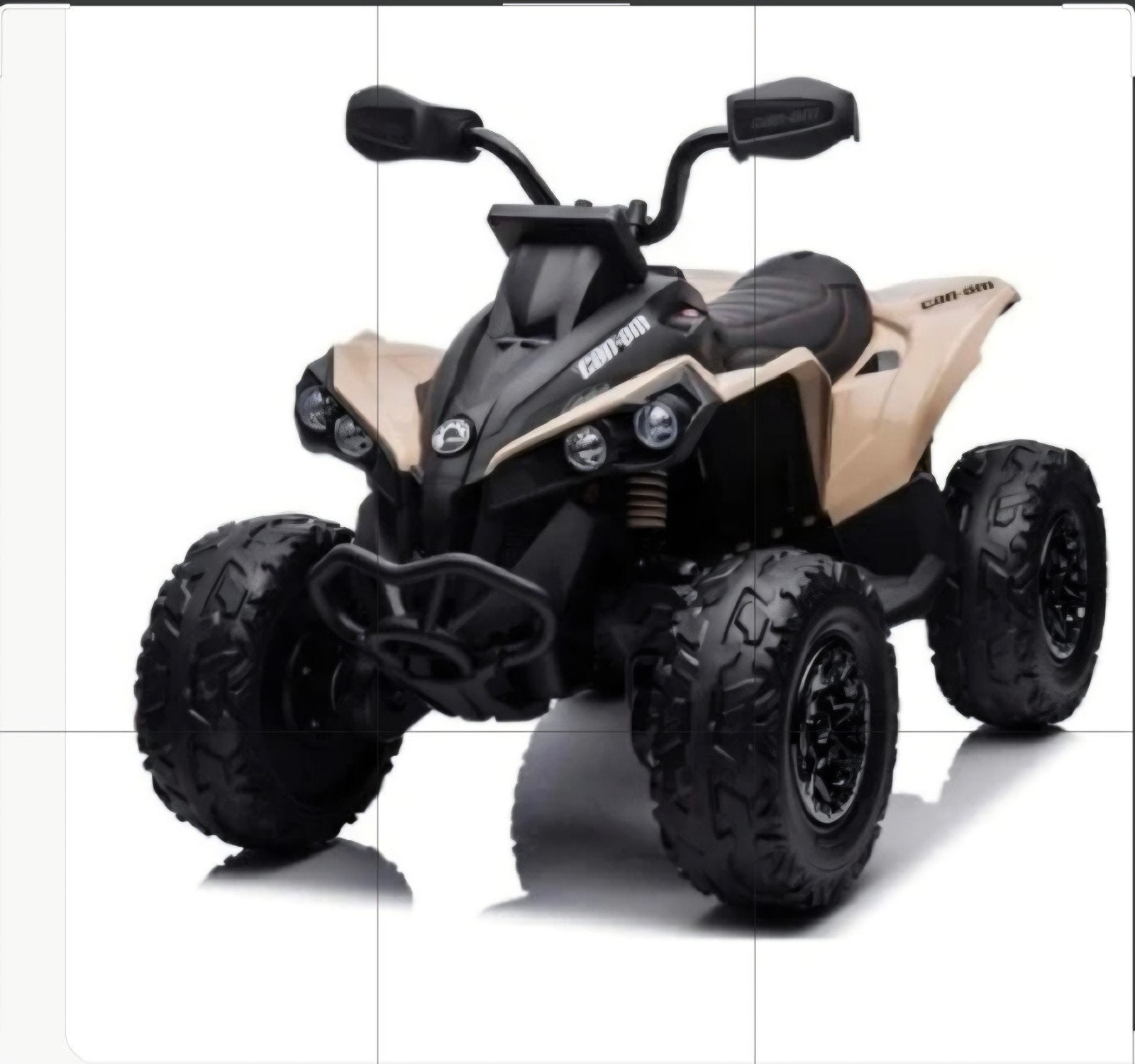 Elektrische Kinderquad Can-Am Stijl - Zandkleur/Zwart, Zo goed als nieuw
