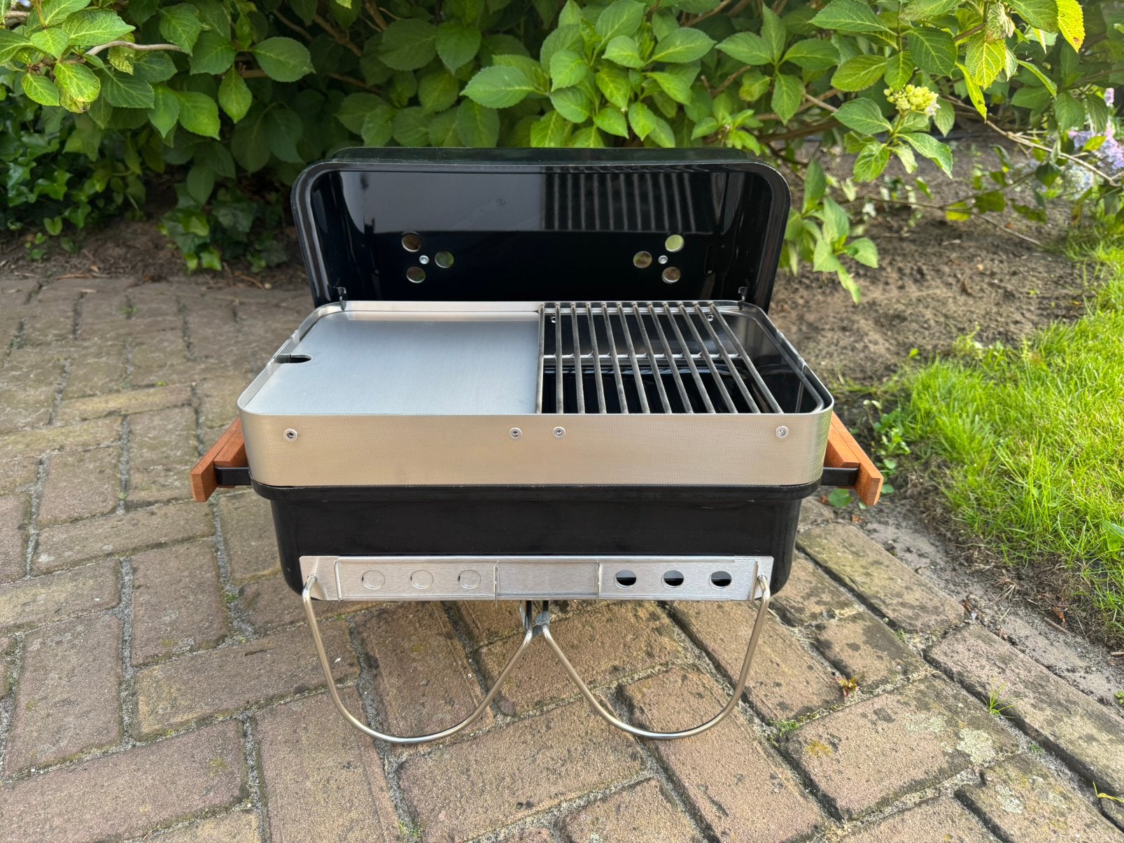 WGA RVS 5mm rooster/plancha/verhoger combi VADERDAG ACTIE!, Tuin en Terras, Ophalen of Verzenden, Nieuw, Met accessoires