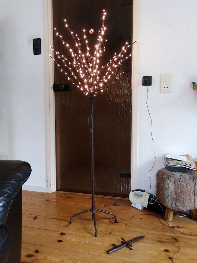 LED Lichtboom, 150 cm. met timer, voor binnen en buiten, Diversen, Ophalen, Zo goed als nieuw