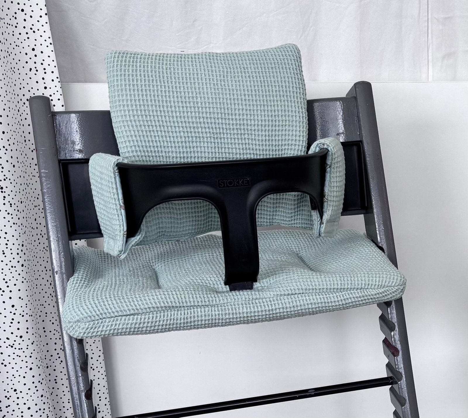Nieuw groene kussenset voor op je Stokke Tripp Trapp stoel, Ophalen of Verzenden, Nieuw, Meegroeistoel, Stoelverkleiner