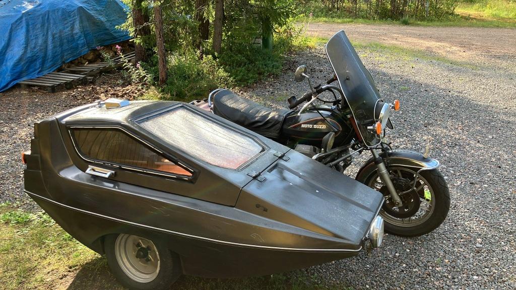 Saluki zijspan (retro) uit de jaren '80, Motoren, Ophalen, Gebruikt