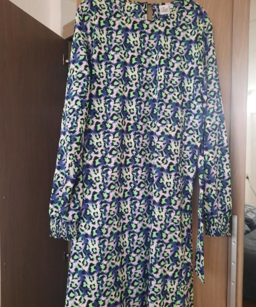 Casual Ladies Jurk met Dierenprint, Blauw, Nieuw, Ophalen of Verzenden, Boven de knie