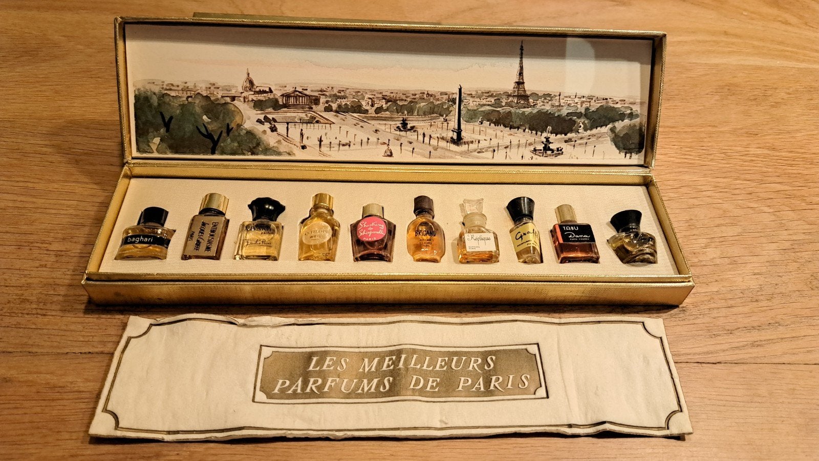 Vintage Parfumset "Les Meilleurs Parfums de Paris" -10 stuks, Ophalen of Verzenden, Zo goed als nieuw