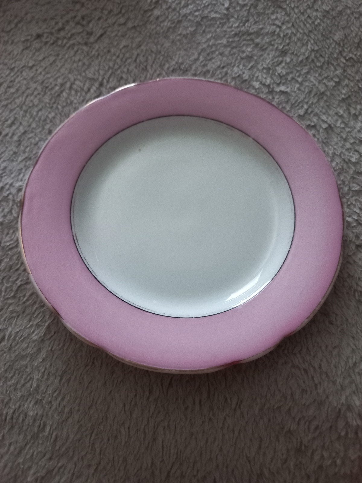 Gebaksbordje Louis Regout Maastricht Mosa 12 cm roze, Ophalen of Verzenden