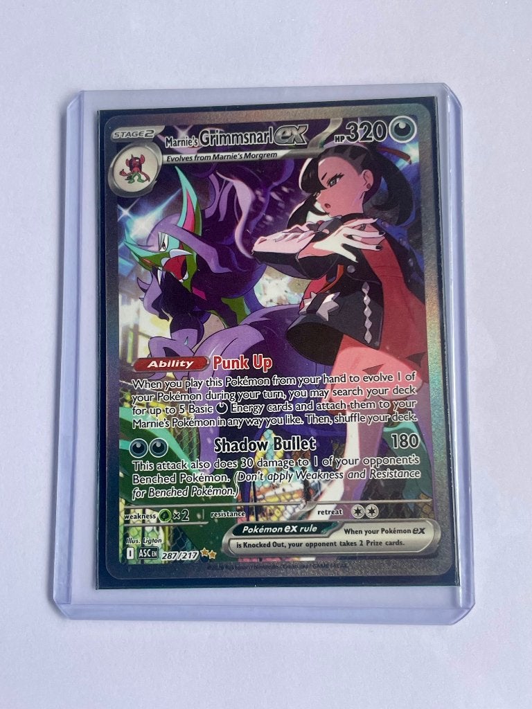 Pokemon Marnies Grimmsnarl ex 287/217, Ophalen of Verzenden, Nieuw, Losse kaart