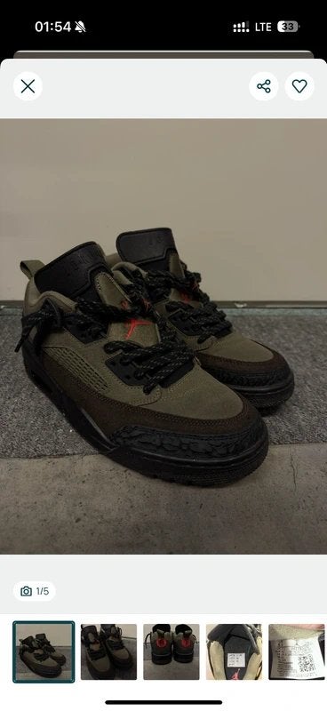 Nike Air Jordan 4 Retro SP x Travis Scott Cactus Jack, Ophalen of Verzenden, Nieuw, Overige kleuren, Sneakers of Gympen
