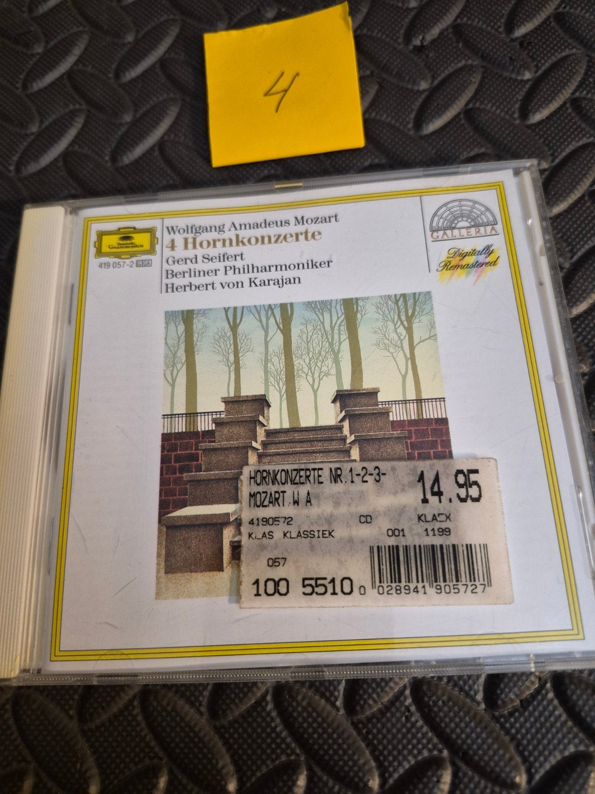 Wolfgang Amadeus Mozart - 4 Hoornconcerten (CD), Inclusief doosje, Mozart, Soloconcert, Ophalen of Verzenden