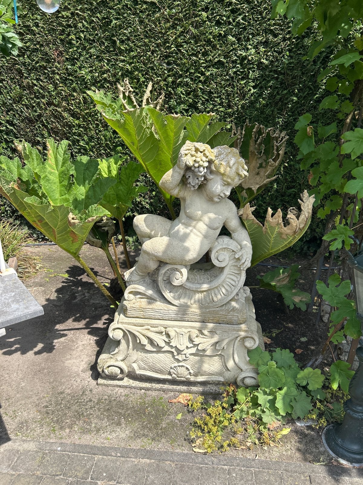 Brocante Engelen op Sokkel - 4 Jaar Getijden, Antiek en Kunst, Ophalen