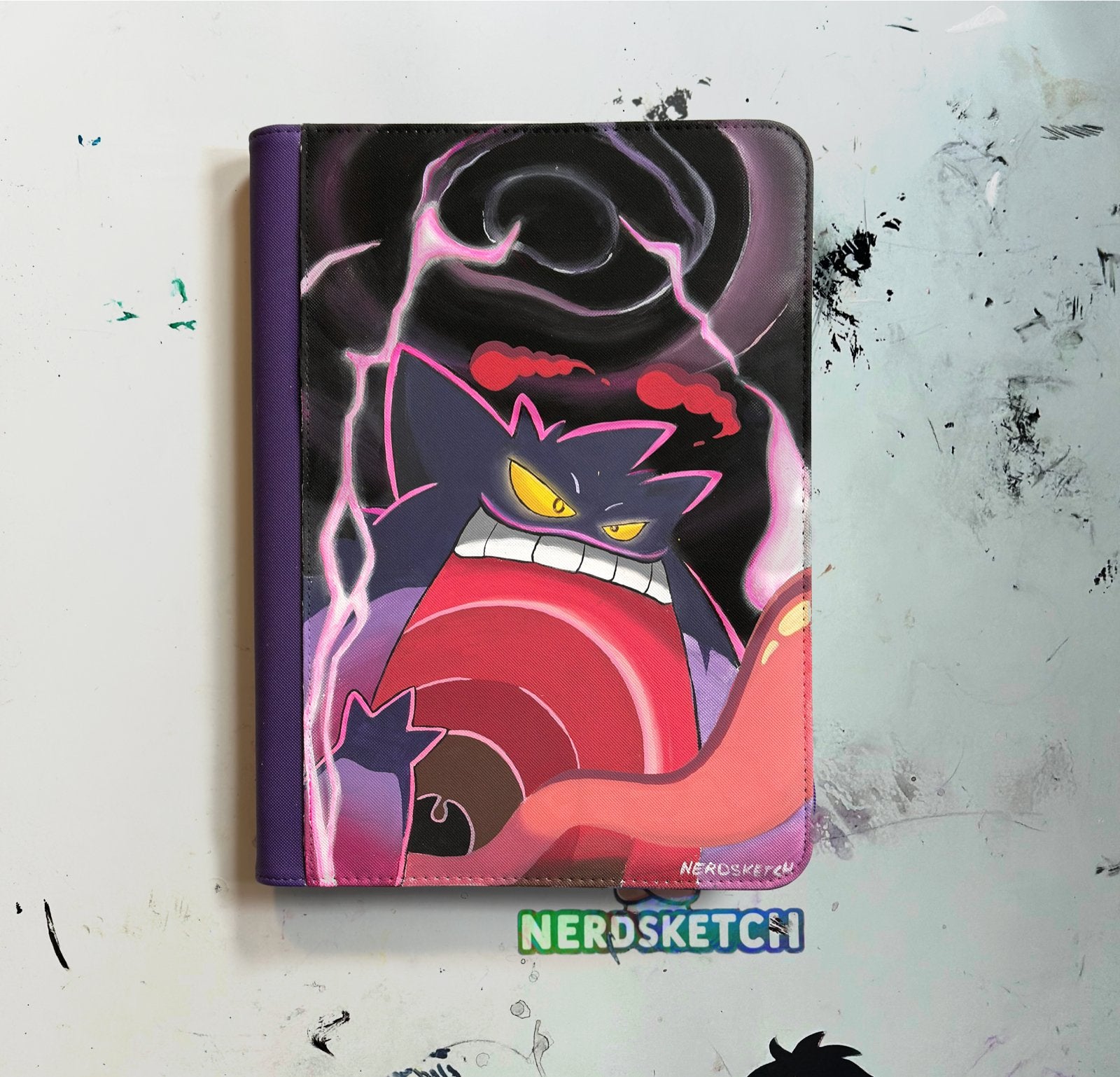 Handgeschilderde Pokémon Binder, Ophalen of Verzenden, Nieuw, Overige typen