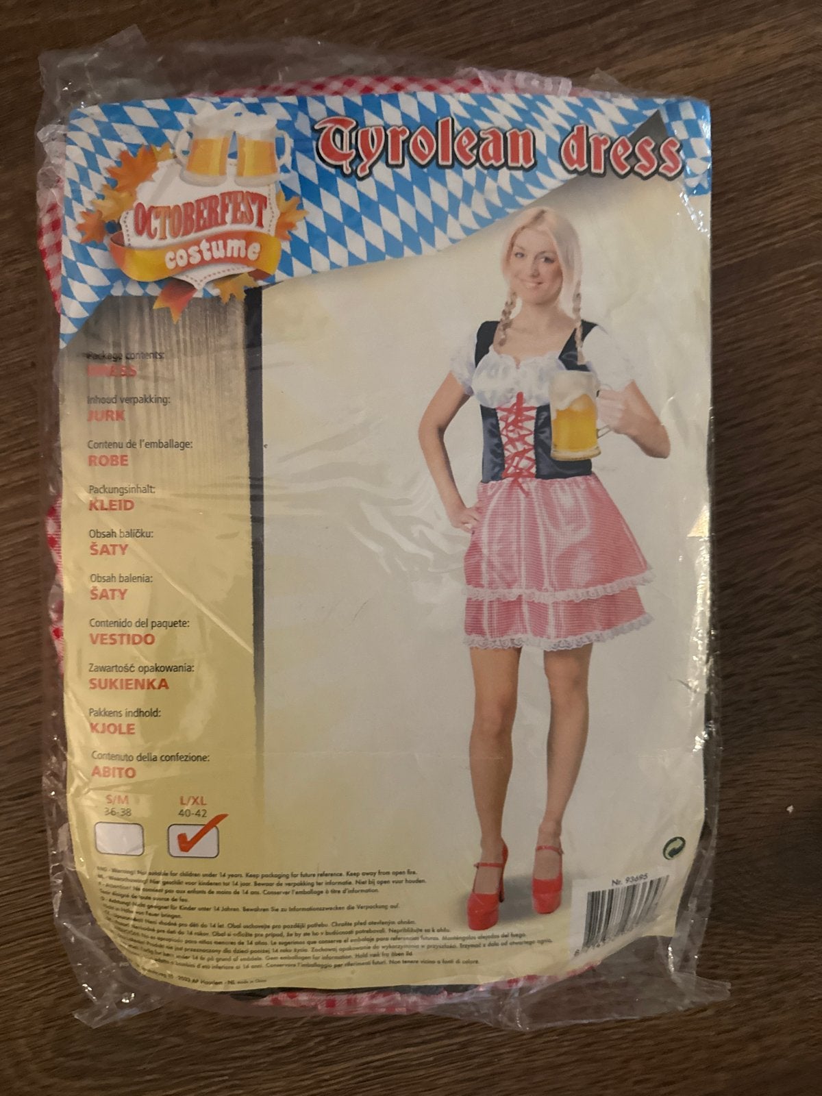 Oktoberfest Bierfeest Tiroler Jurk, Maat 38/40 (M), Nieuw, Ophalen of Verzenden, Overige thema's