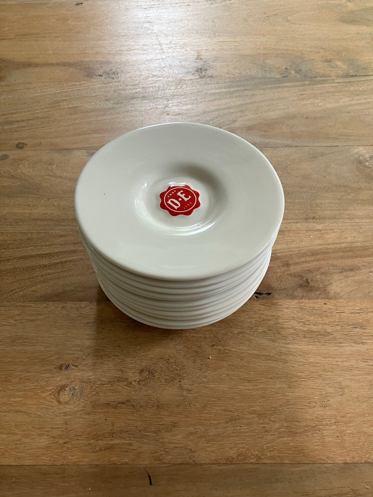 Douwe Egberts schoteltjes (11 stuks), Gebruikt, Overige merken, Keramiek, Vintage