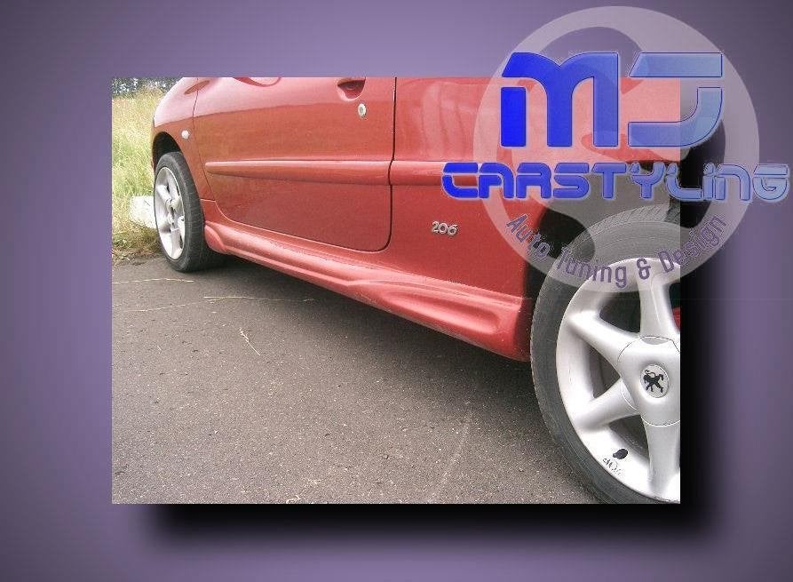 Peugeot 206 - Sideskirts II, Ophalen of Verzenden, MJ-Carstyling, Info@mj-carstyling.net, Sibeliusstraat 81 5011JH Tilburg