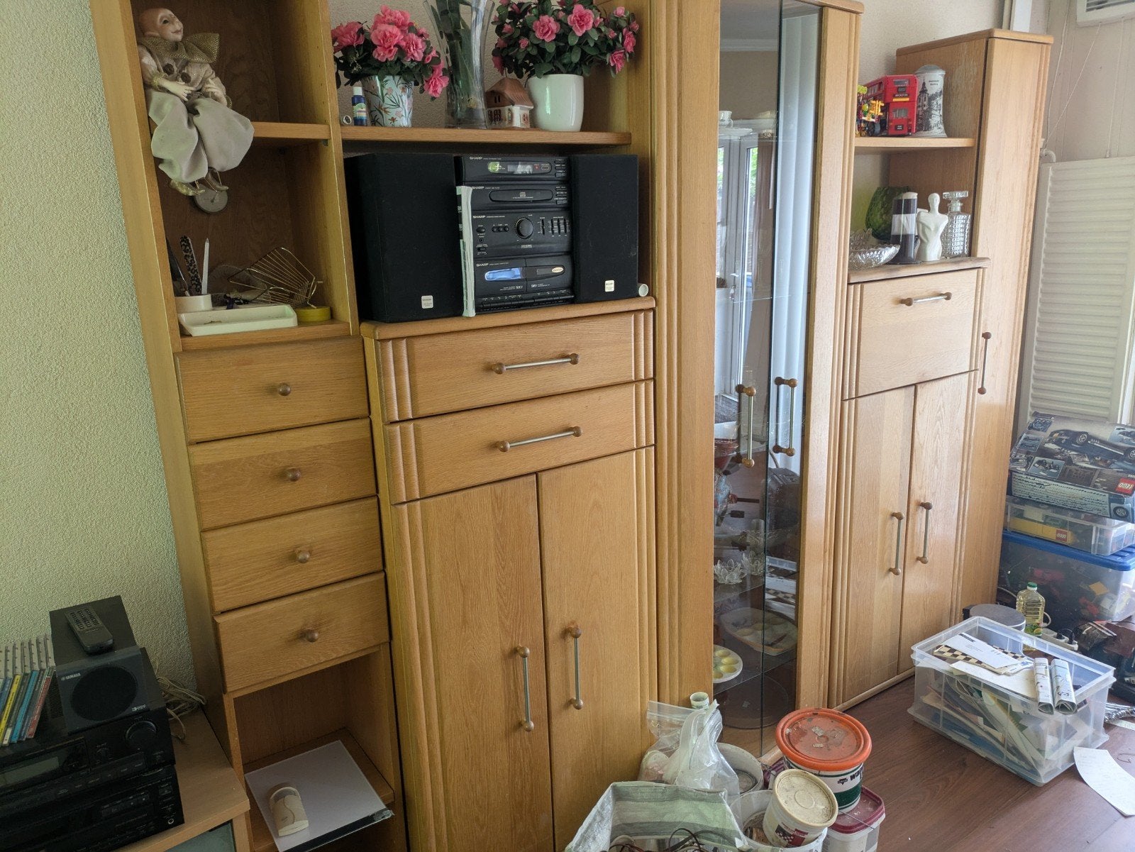 Huiskamer meubelset, massief eiken, Ophalen, Gebruikt, 25 tot 50 cm, 50 tot 100 cm
