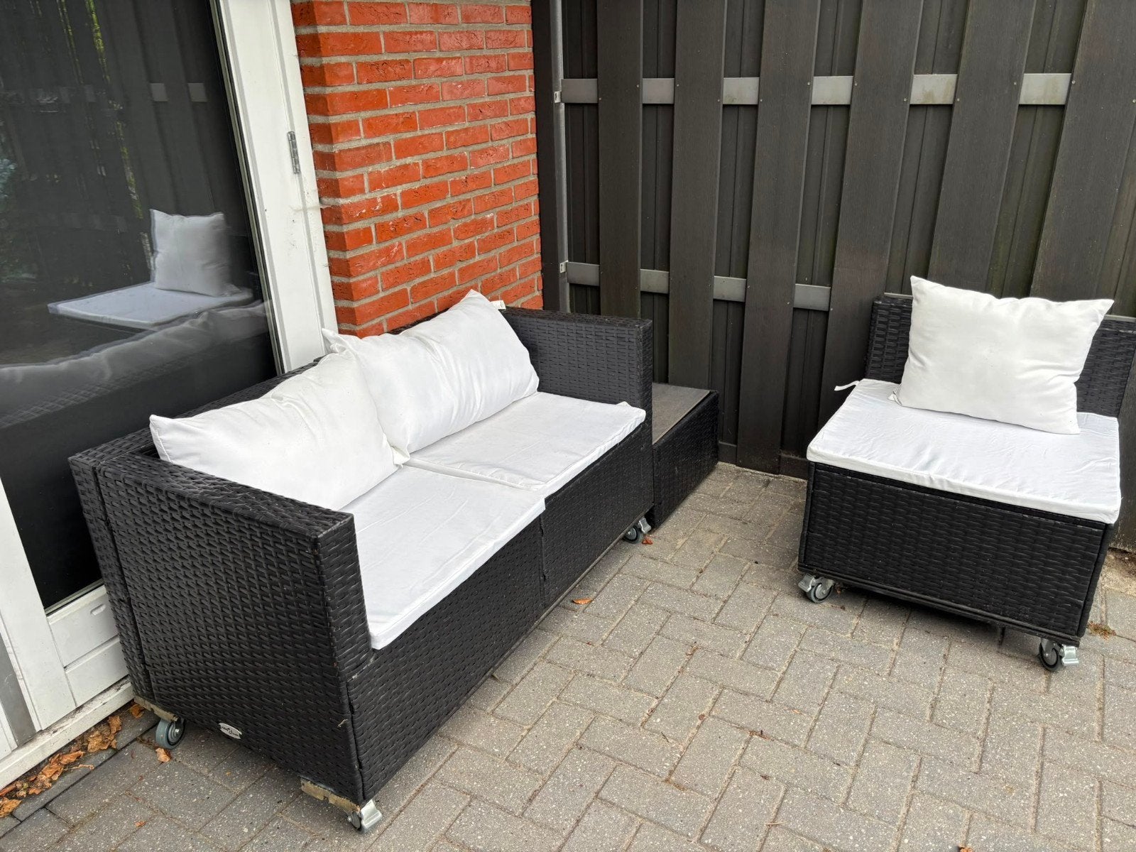 Tuinset, zwart, Tuin en Terras, Ophalen, Bank