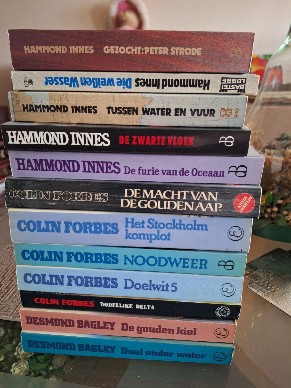 Boekenpakket: Hammond Innes, Colin Forbes, Desmond Bagley, Boeken, Ophalen of Verzenden, Gelezen, Hammond Innes, Colin Forbes, Desmond Bagley