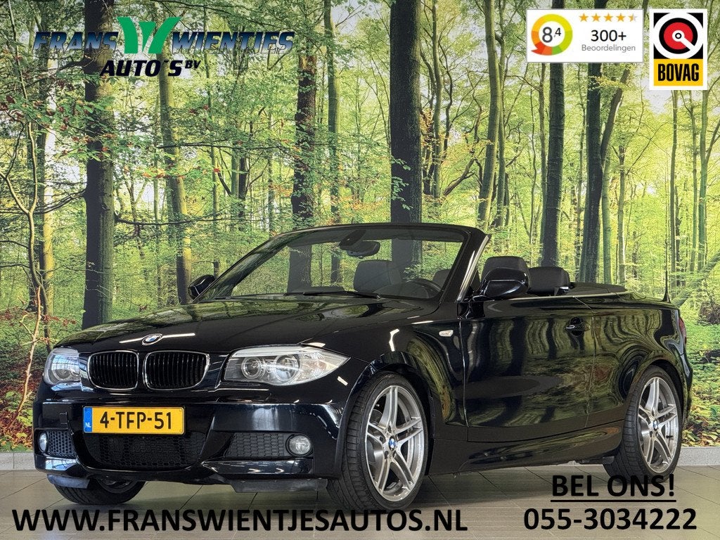 BMW 1 Serie Cabrio 118i M Sport Edition | Origineel Nederlan, Auto's, Euro 5, Achterwielaandrijving, Zwart, Cabriolet