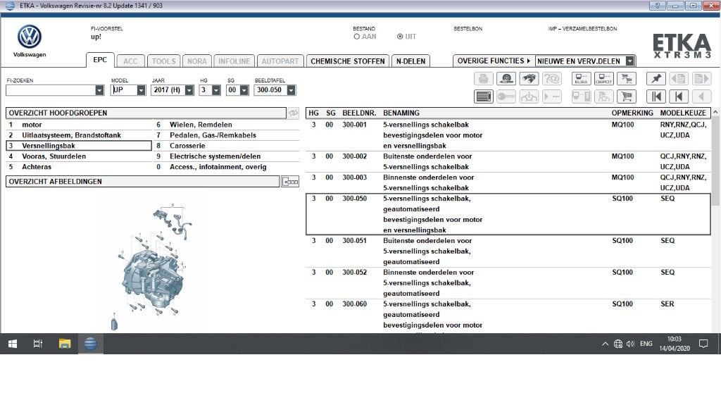 ETKA 8.2 - Elektronische Onderdelen Catalogus setup versie, Auto diversen, Verzenden