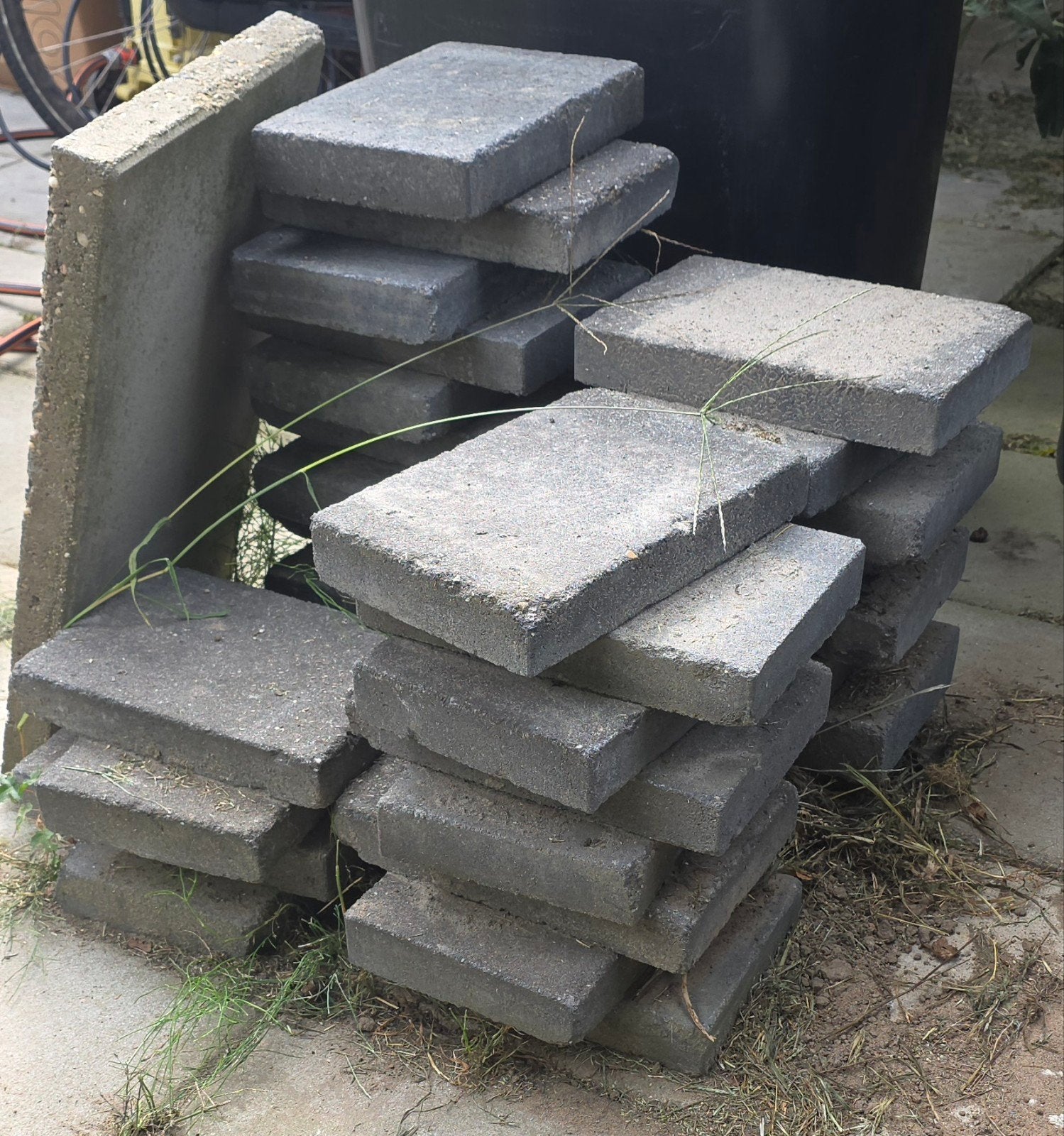 Gebruikte betontegels voor terras of pad, Ophalen, Gebruikt, Minder dan 5 m², Beton