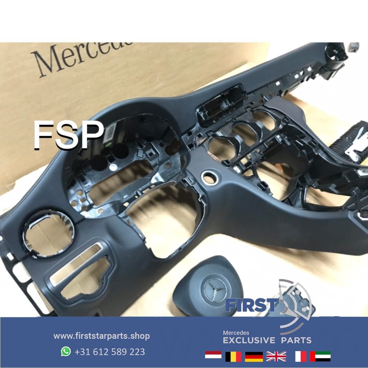 W205 amg dashboard + airbag set Mercedes C Klasse C205 S205, Gebruikt, -, Ophalen of Verzenden, -