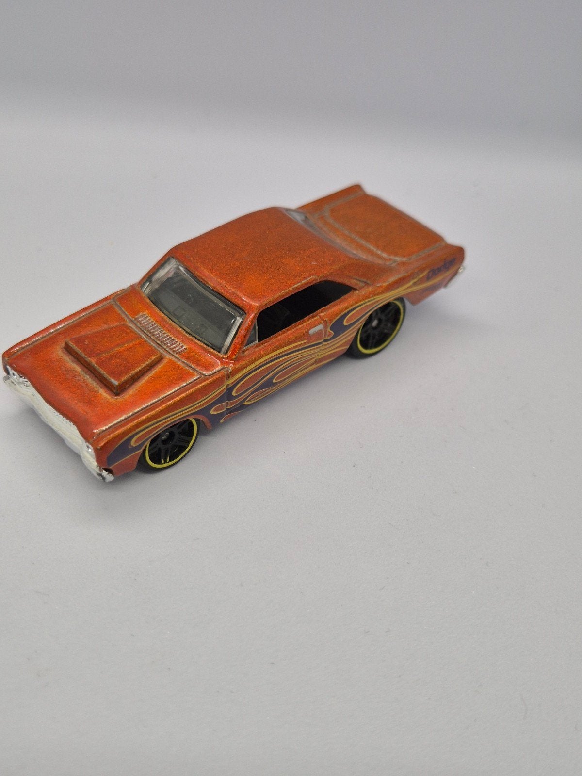 Hot Wheels '68 Dodge Dart Oranje met Vlammen, Ophalen of Verzenden, Gebruikt, Auto