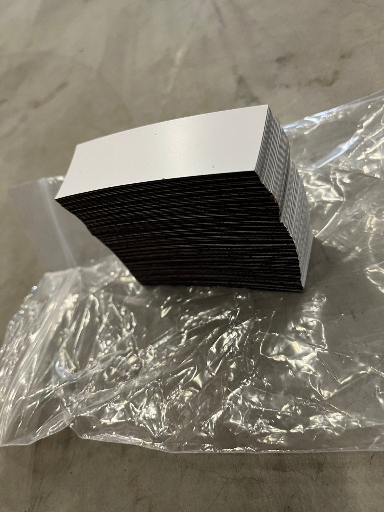 Magnetische etiketten 25 mm kleur wit - ca. 2000 stuks, Ophalen of Verzenden, Nieuw