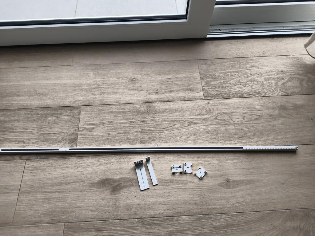 Witte gordijnrails van 1 meter lang, 100 tot 150 cm, Wit, Nieuw, Ophalen of Verzenden