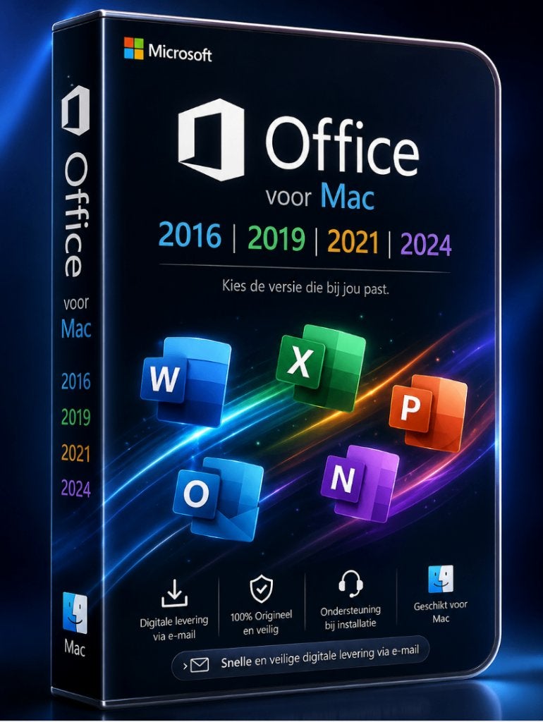 Microsoft Office voor Mac – 2016 | 2019 | 2021 | 2024, Computers en Software, Office-software, Ophalen, Nieuw, MacOS