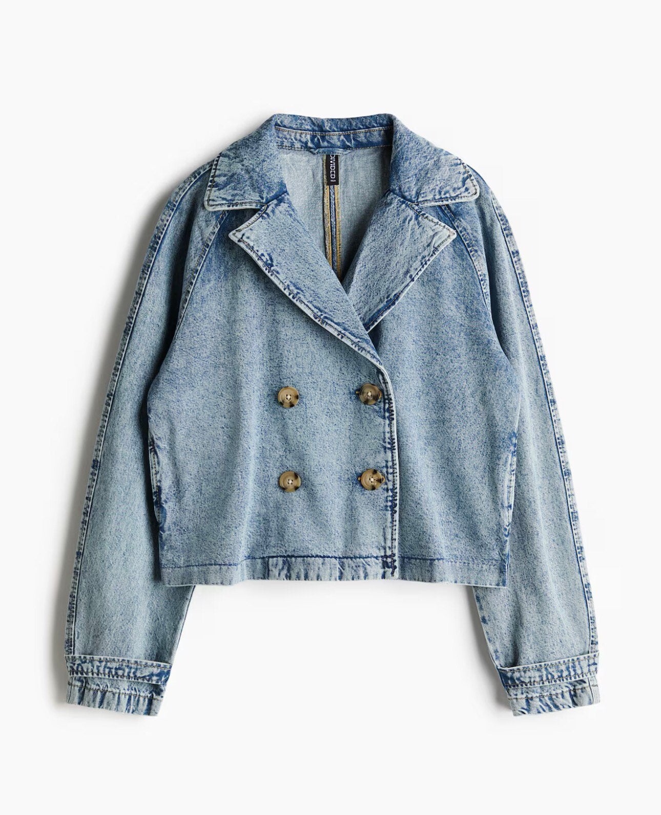 Trendy Denim Trenchcoat jeansjack M - 38 nieuw!  collectie, Ophalen, Nieuw, Maat 38/40 (M), Beige