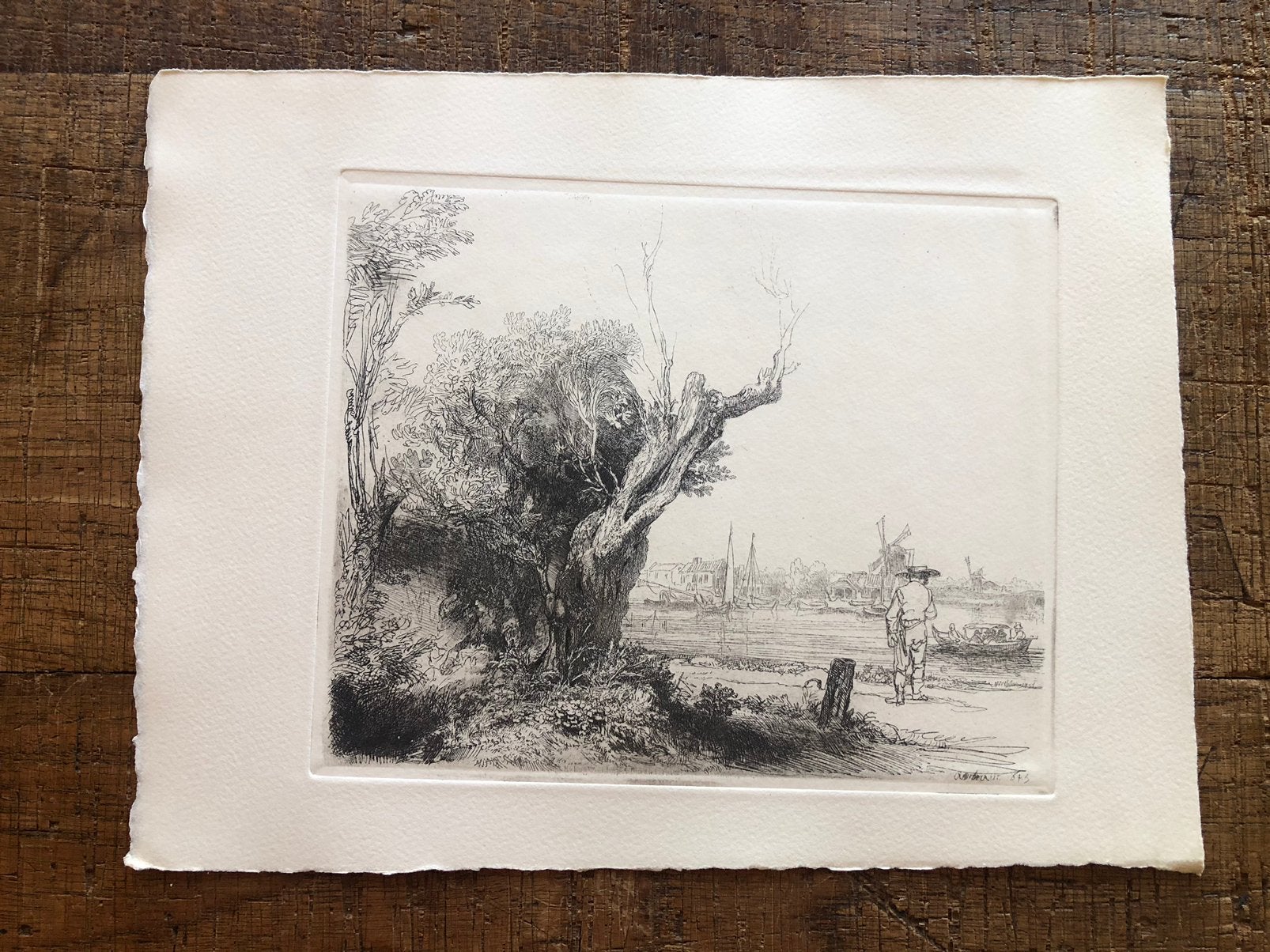 Rembrandt ets, Ophalen of Verzenden