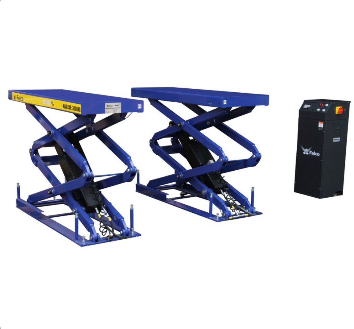 Dubbele schaarlift inbouw 3000kg 400V / Nieuw