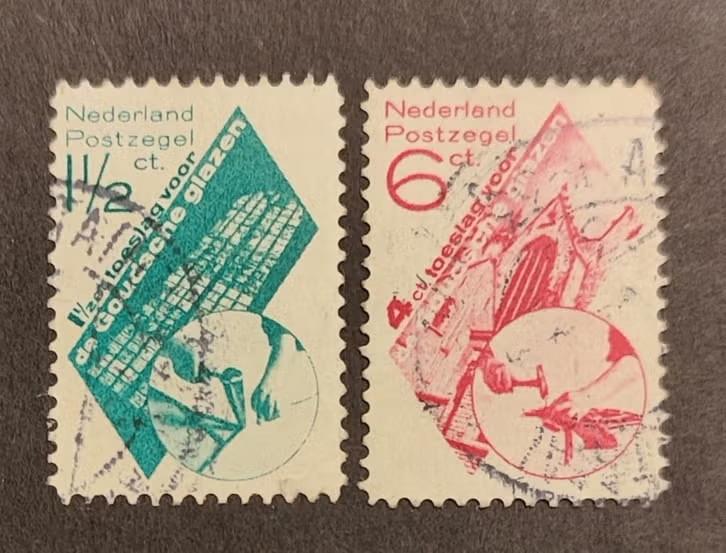 nederland nvph 238 239, Postzegels en Munten, Postzegels | Nederland, Verzenden, T/m 1940, Gestempeld