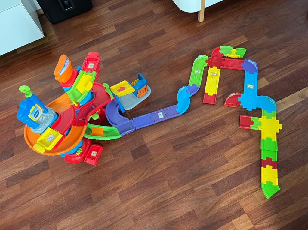 VTECH TOET TOET AUTO POLITIETOREN + Extra baan, Ophalen, Gebruikt, 2 tot 4 jaar