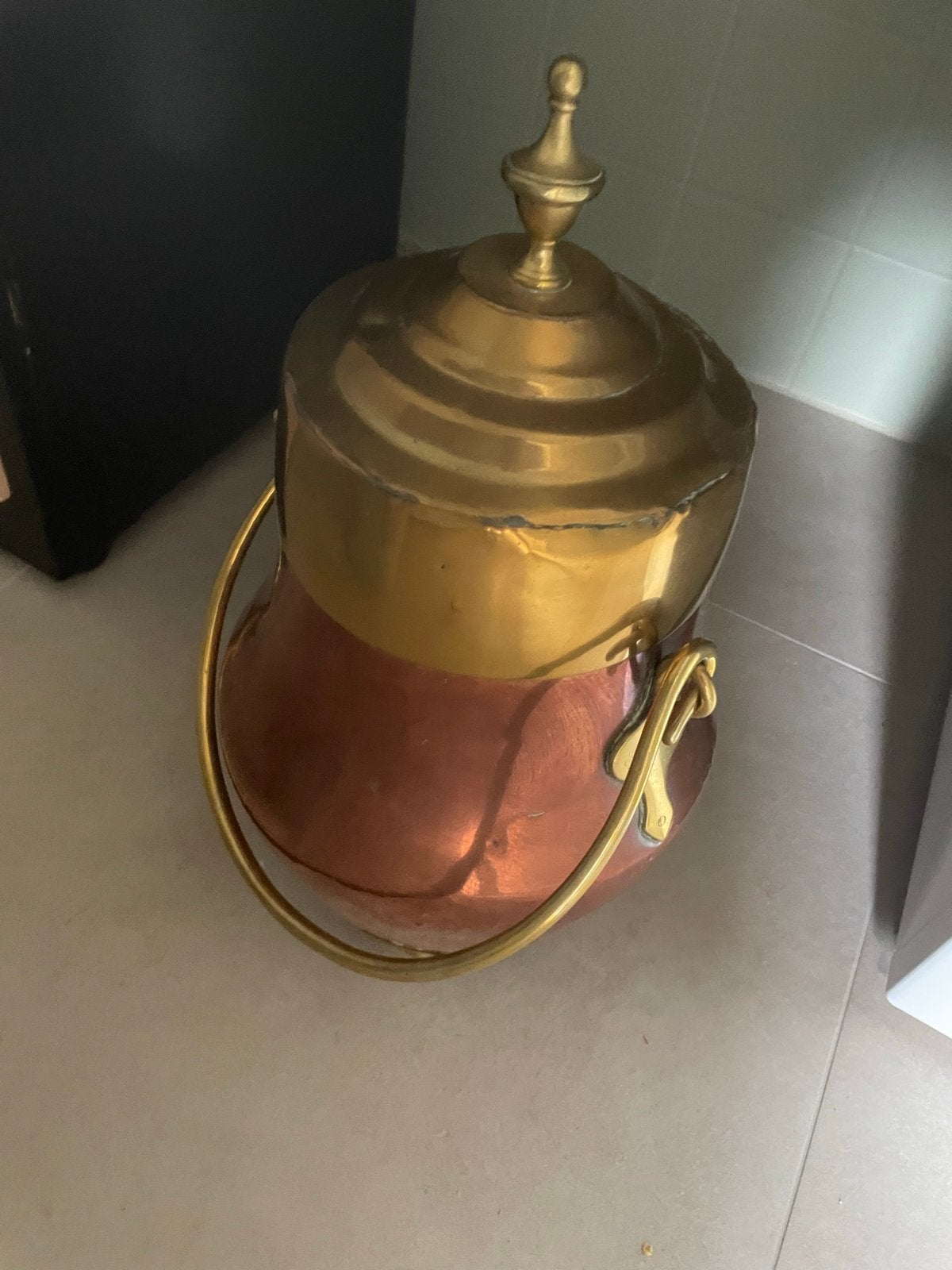 Antieke koperen doofpot, Ophalen, Koper