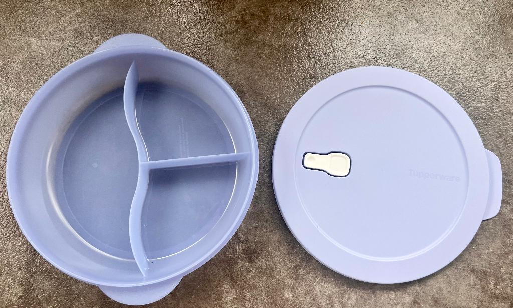 Tupperware magnetron opwarmbord, Huis en Inrichting, Keuken | Tupperware, Ophalen of Verzenden, Nieuw, Blauw, Bak of Kom