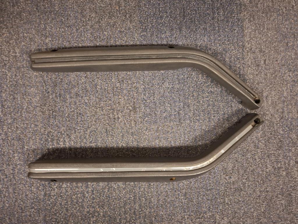 OEM Set L+R Armsteun links Fiat 124 Spider, 124 Coupé Zwart, Ophalen of Verzenden, Gebruikt, Fiat
