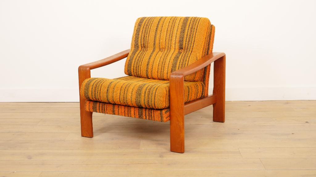 Vintage lounge fauteuil | Teak | Retro, Overige materialen, Gebruikt, Retro, vintage, mid-century modern, scandinavisch, deens