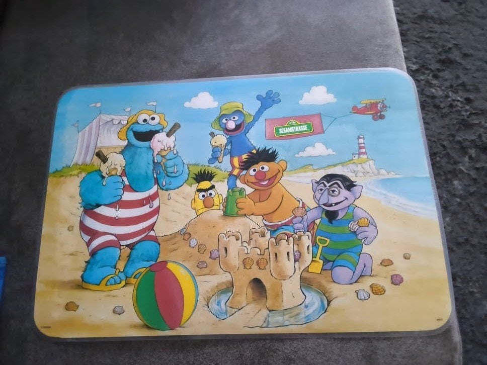 Leuke Sesamstraat placemat voor kinderen, Kinderen en Baby's, Ophalen of Verzenden, Gebruikt, Overige typen