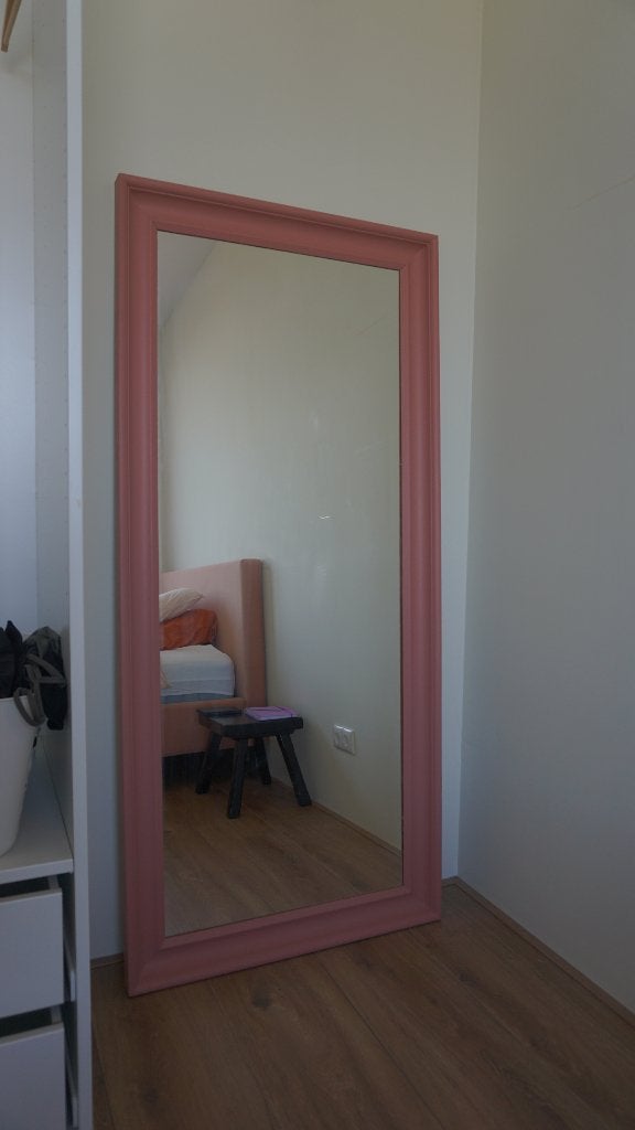 Staande spiegel, Ophalen, Gebruikt, 75 tot 100 cm, 150 tot 200 cm