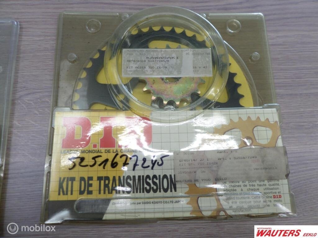 Tandwielset zxr750 93-95, Motoren, Onderdelen | Kawasaki, Nieuw, Ophalen of Verzenden