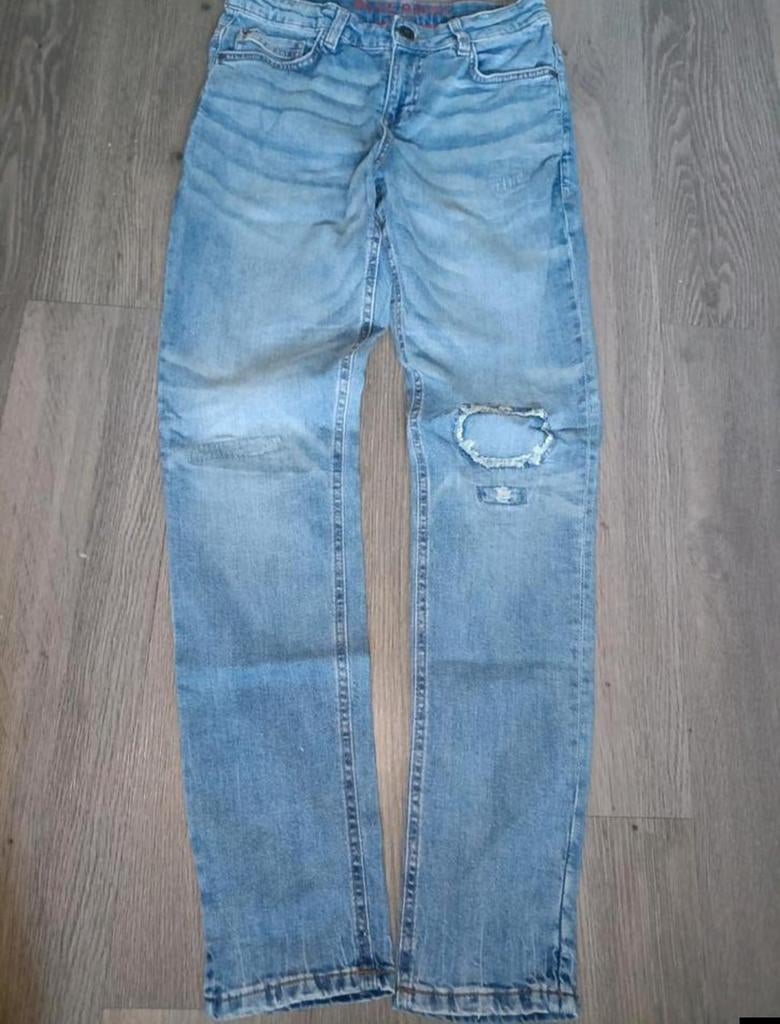 Stoere Blue Ridge jeans maat 164 - met kniereparatie, Broek, Gebruikt, Jongen of Meisje, Ophalen of Verzenden