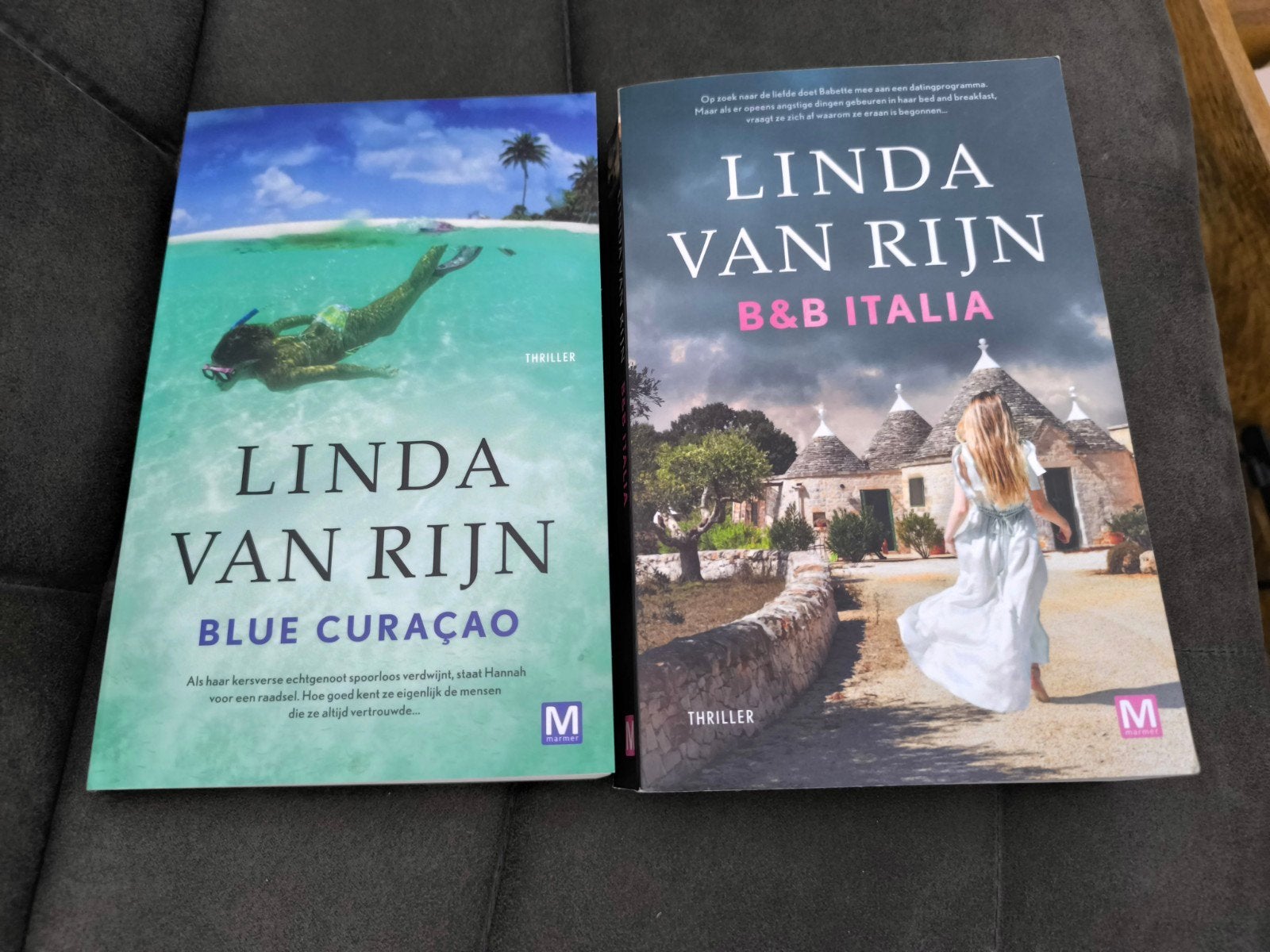 Linda van Rijn - Blue Curaçao & B&B Italia (thriller), Ophalen of Verzenden, Gelezen, Linda van Rijn