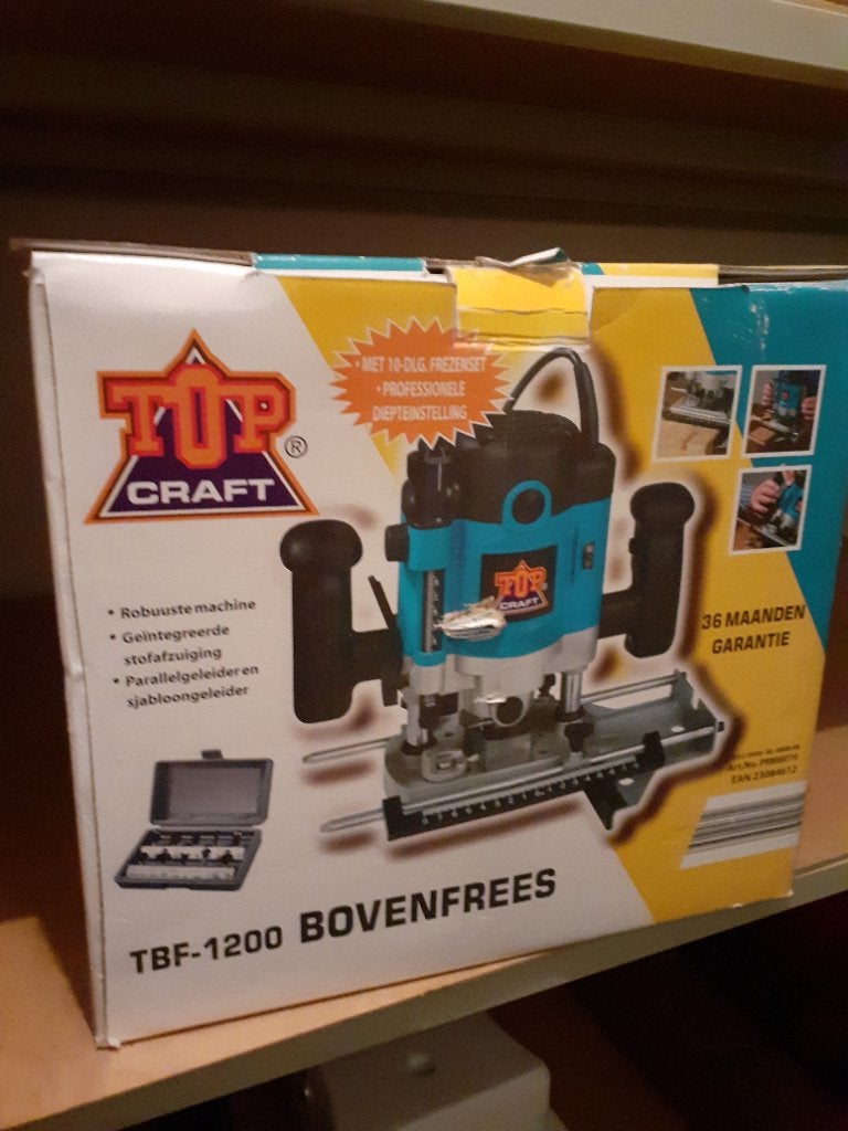 Bovenfrees, Doe-het-zelf en Verbouw, Gereedschap | Freesmachines, Ophalen, Nieuw, Bovenfrees, Top Craft