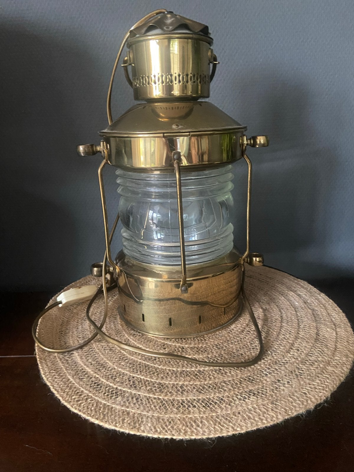 Vintage Ankerlicht scheepslamp / lantaarn, Antiek en Kunst, Antiek | Lampen, Ophalen of Verzenden