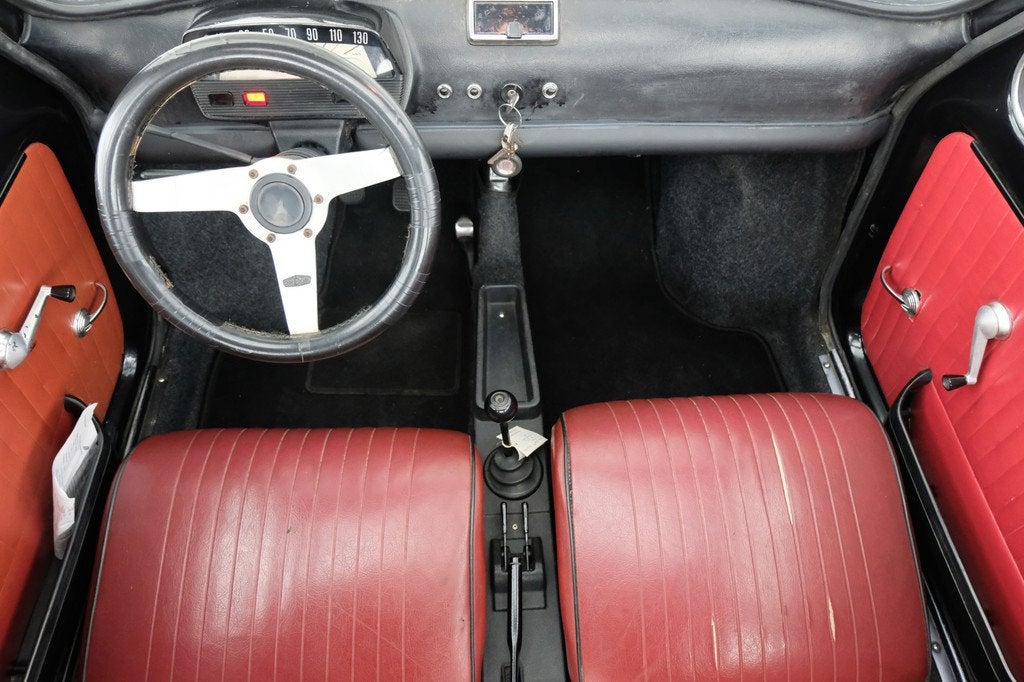 Fiat 500 Bambino | NIEUWE MOTOR | (bj 1970), Auto's, Oldtimers, 594 cc, Zwart, Bedrijf, Handgeschakeld