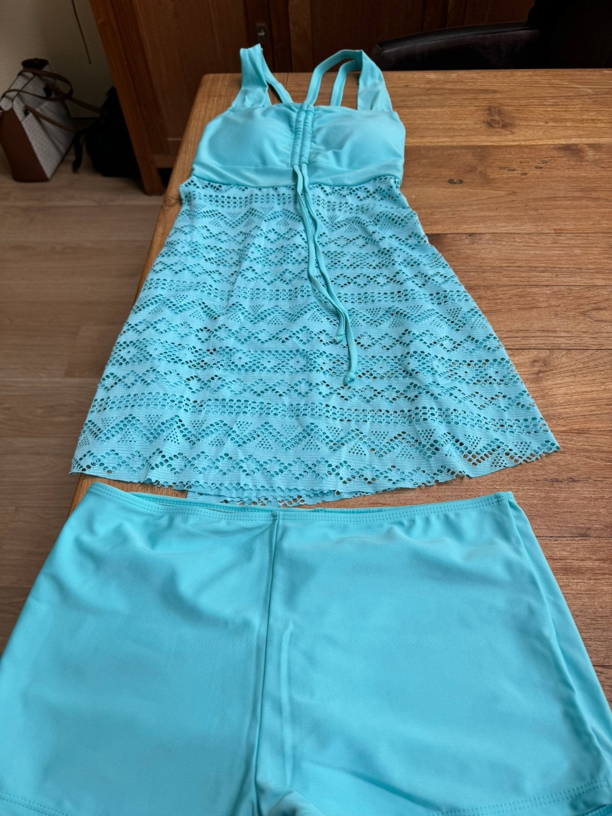 Tankini, turqoise maat M (38), Kleding | Dames, Badmode en Zwemkleding, Ophalen of Verzenden, Nieuw, Overige kleuren, Overige typen