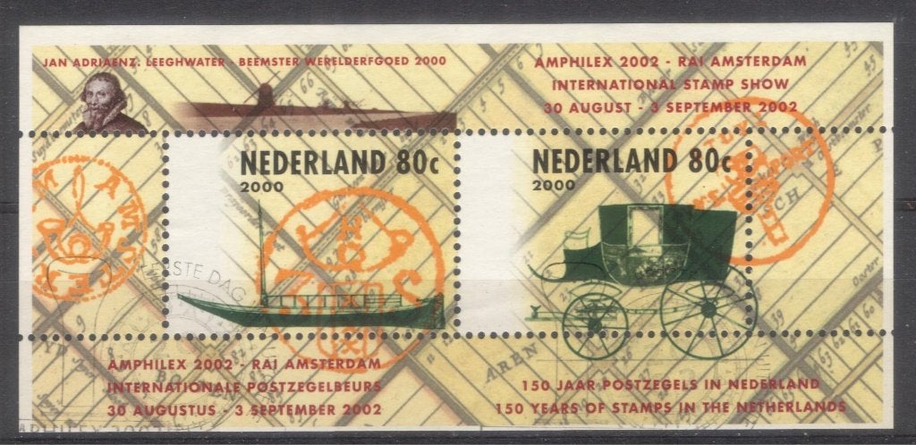 Blok (94) - Amphilex 2002 - blok 2000 - gestempeld, Verzenden, Na 1940, Gestempeld