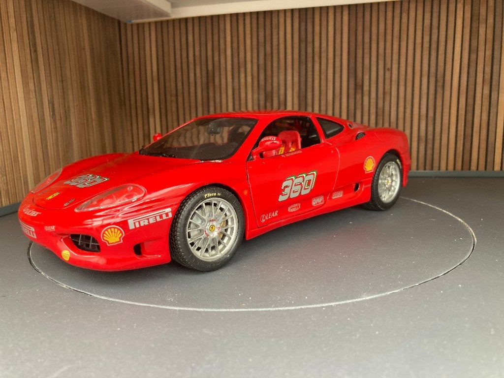 Ferrari 360 Modena M. Schumacher 1:18  Cavallo Models MJ, Ophalen of Verzenden, Zo goed als nieuw, Auto, Bburago