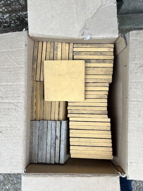 oude tegeltjes, Doe-het-zelf en Verbouw, Tegels, Ophalen, Gebruikt, Minder dan 20 cm, Minder dan 20 cm