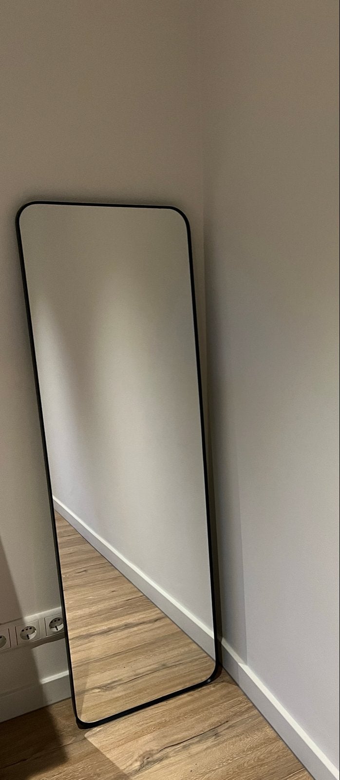 Ikea lindbyn spiegel zwart, Ophalen, Minder dan 50 cm, 100 tot 150 cm, Zo goed als nieuw