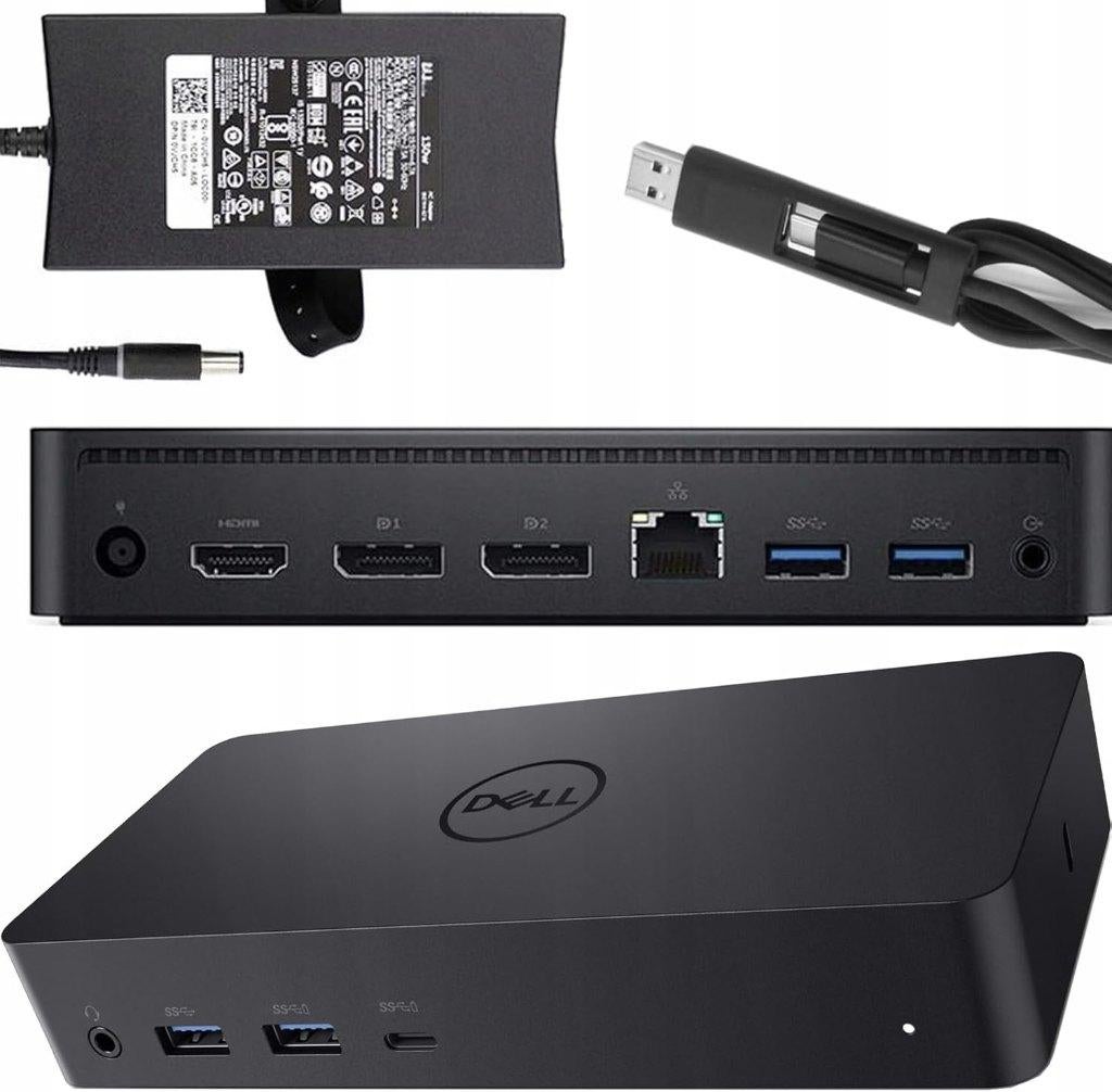 Dell D6000 USB-A/C universeel dockingstation met AC-adapter, Computers en Software, Dockingstations, Ophalen of Verzenden, DELL
